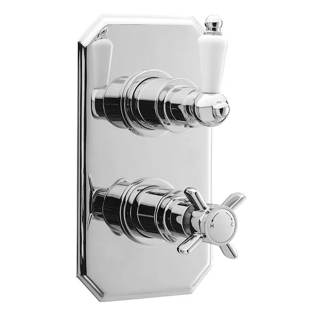 Nuie Concealed Traditional Thermostatic Twin Shower Valve 4 Nuie Concealed Traditional Thermostatic Twin Shower Valve - Image 2