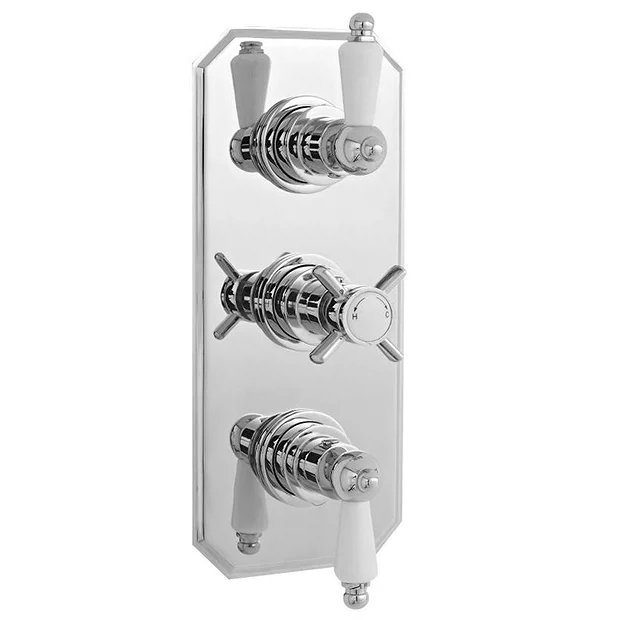 Ultra Traditional Concealed Thermostatic Triple Shower Valve 4 Ultra Traditional Concealed Thermostatic Triple Shower Valve - Image 2