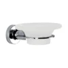 Venice Chrome Glass Soap Dish & Holder -Shower Essence vchra02 l