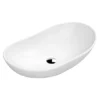 Venice Matt White Oval Counter Top Basin - 615 X 360mm -Shower Essence vct01whi l