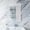 Venice White 500 X 800mm Rectangular Mirror -Shower Essence venr4070whi d1