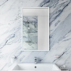 Venice White 500 X 800mm Rectangular Mirror