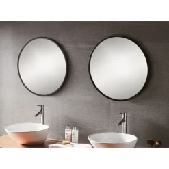Venice Black 600mm Round Mirror -Shower Essence venr60blk d2