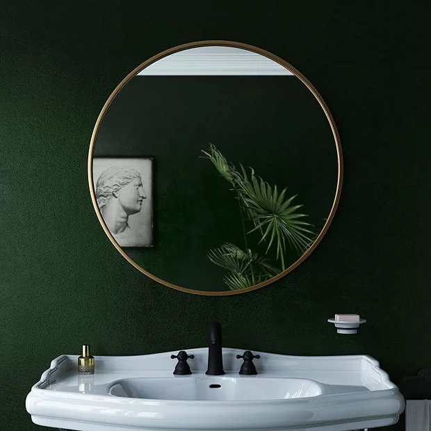 Venice Brushed Brass 600mm Round Mirror 7 Venice Brushed Brass 600mm Round Mirror - Image 5