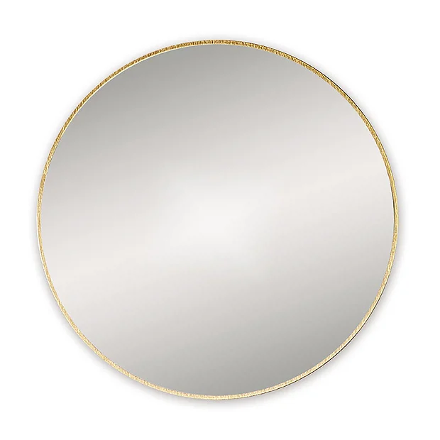 Venice Brushed Brass 600mm Round Mirror 4 Venice Brushed Brass 600mm Round Mirror - Image 2