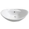 Faro Oval Counter Top Basin 1TH - 590 X 395mm -Shower Essence ves010 d3
