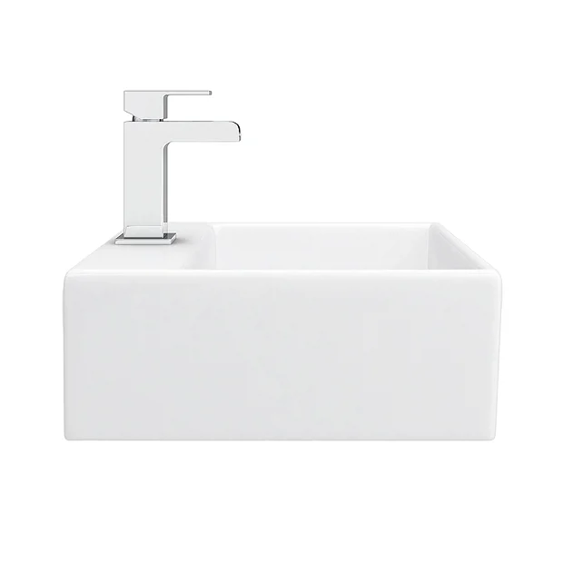 Cubetto 340 X 295mm Wall Hung Small Cloakroom Basin 1TH 8 Cubetto 340 X 295mm Wall Hung Small Cloakroom Basin 1TH - Image 6