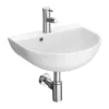 Harmonia Curved Wall Hung Basin 1TH - 440 X 365mm -Shower Essence ves056 n d1