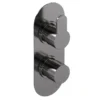 Venice Giro Twin Thermostatic Shower Valve - Brushed Gun Metal