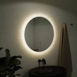 Venice 1200mm Round LED Illuminated Anti-Fog Bathroom Mirror -Shower Essence vn60mir d1