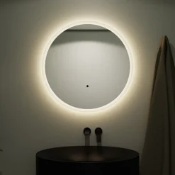 Venice 1200mm Round LED Illuminated Anti-Fog Bathroom Mirror -Shower Essence vn60mir d2