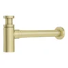 Venice 900mm Wall Hung Basin With Brushed Brass Towel Rail Frame Inc. Tap + Bottle Trap -Shower Essence vn9bbfrmt d3