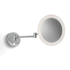Venice Chrome Round 3x Magnifying LED Cosmetic Mirror -Shower Essence vncmrnd l