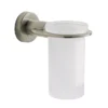 Venice Brushed Nickel Glass Tumbler & Holder -Shower Essence vnica04 l