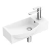 Valencia 500mm Mini Wall Hung Ceramic Basin -Shower Essence vwhb02 d1