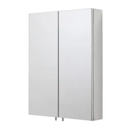Croydex Anton Double Door Stainless Steel Mirrored Bathroom Cabinet -Shower Essence wc756105ai1