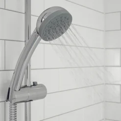 Bristan - Zing Cool Touch Thermostatic Bar Valve With Adjustable Riser Kit -Shower Essence zishxsmctc d2